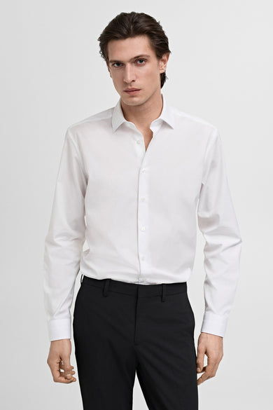 Chemise à manches longues - blanc