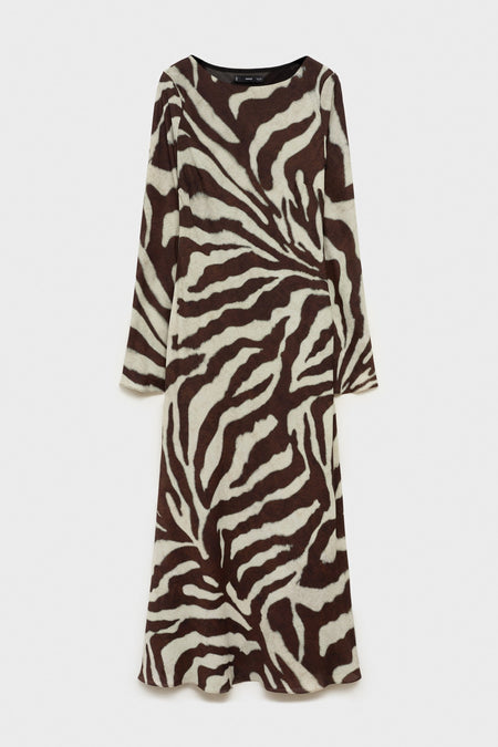 Robes manches longues Brun - Mango
