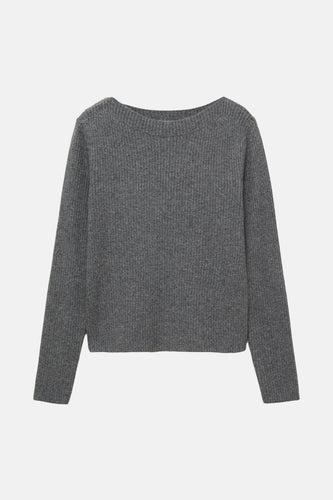 Pull à col rond - Gris - MANGO