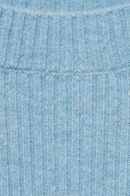Pull à col rond - bleu