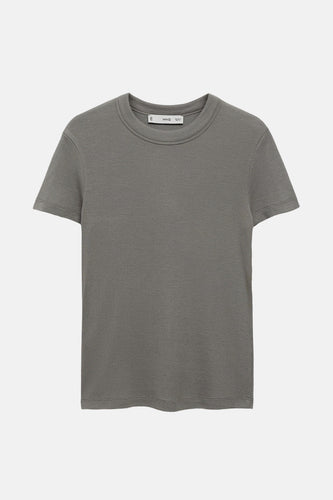 T-shirt à manches courtes - Gris - MANGO
