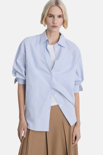 Chemise à manches longues - bleu - MANGO - 6