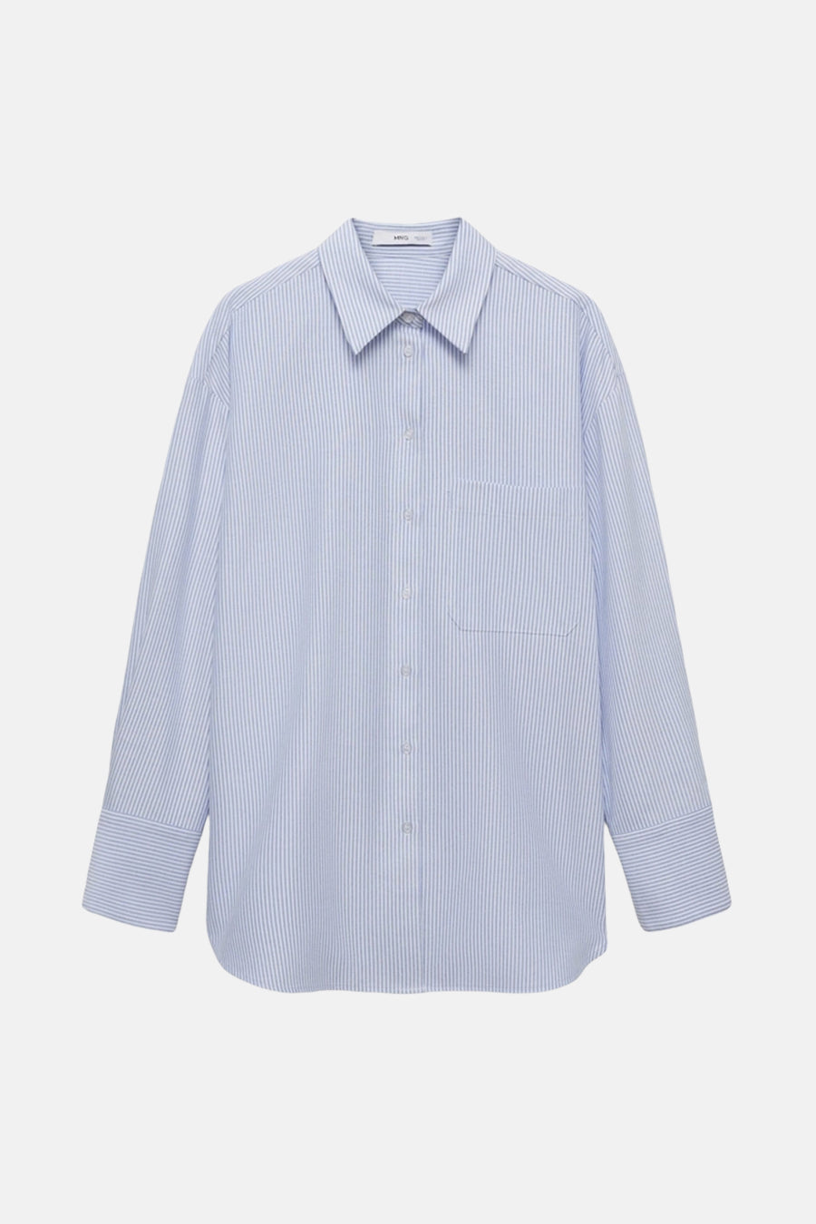 Chemise à manches longues - bleu - MANGO - 6
