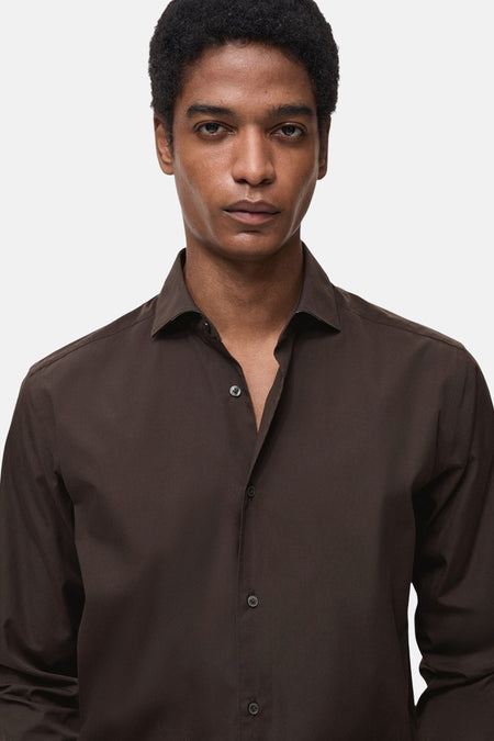 Chemise (manches longues) Brun - Mango