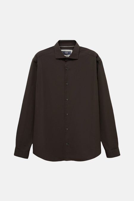 Chemise (manches longues) Brun - Mango