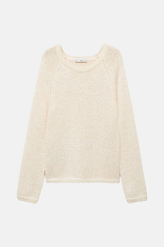 Pull à col rond - écru - MANGO