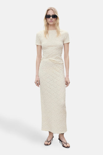 Jupe longue - écru - MANGO - 5