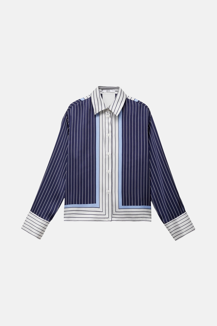 Chemise à manches longues - Bleu - MANGO - 5