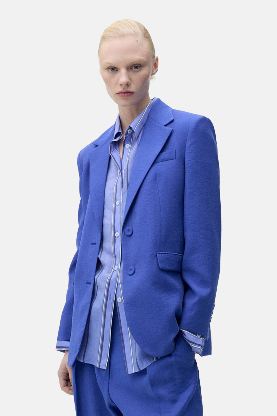 Blazer - bleu - MANGO