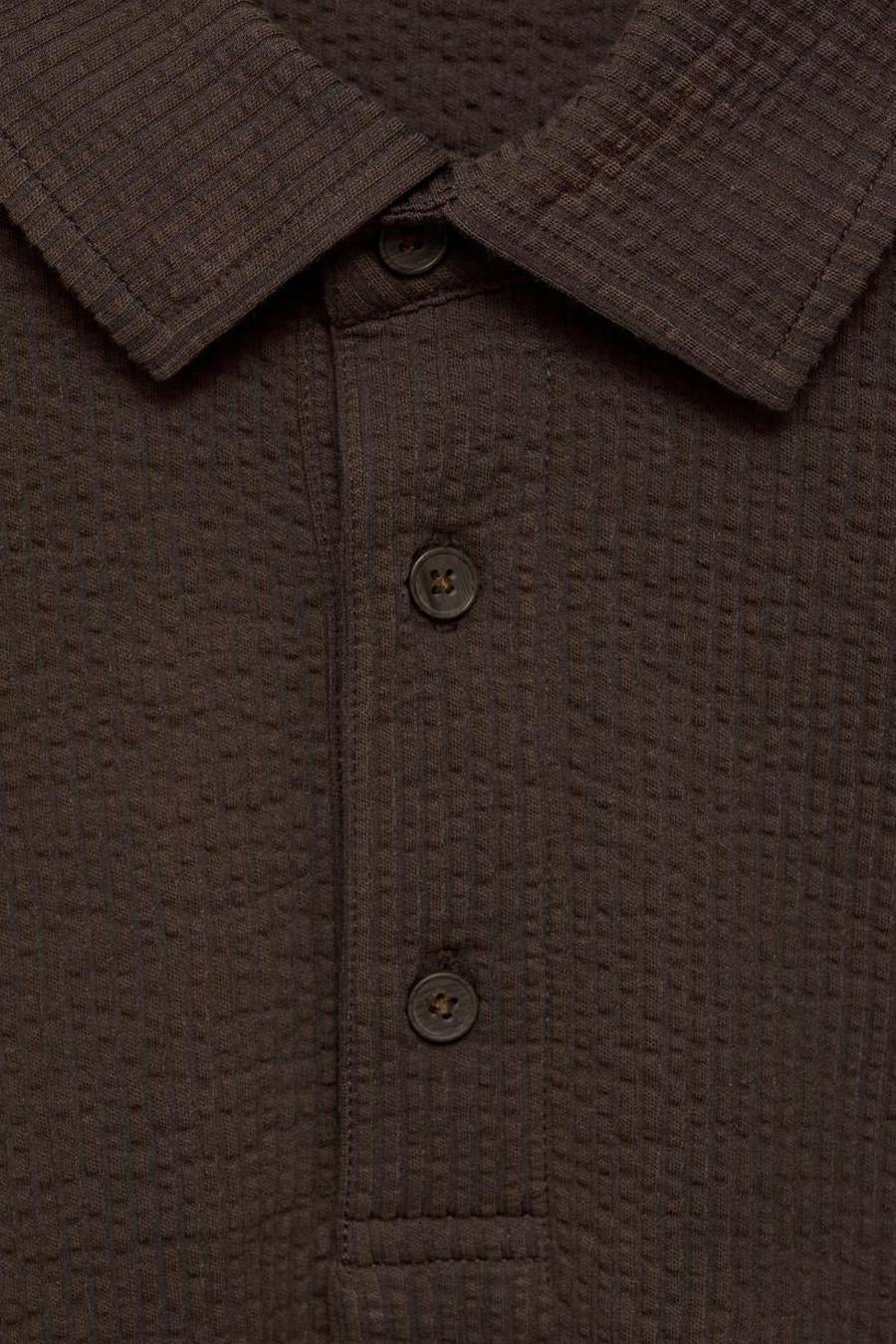 Polo à manches courtes - brun - MANGO - 5