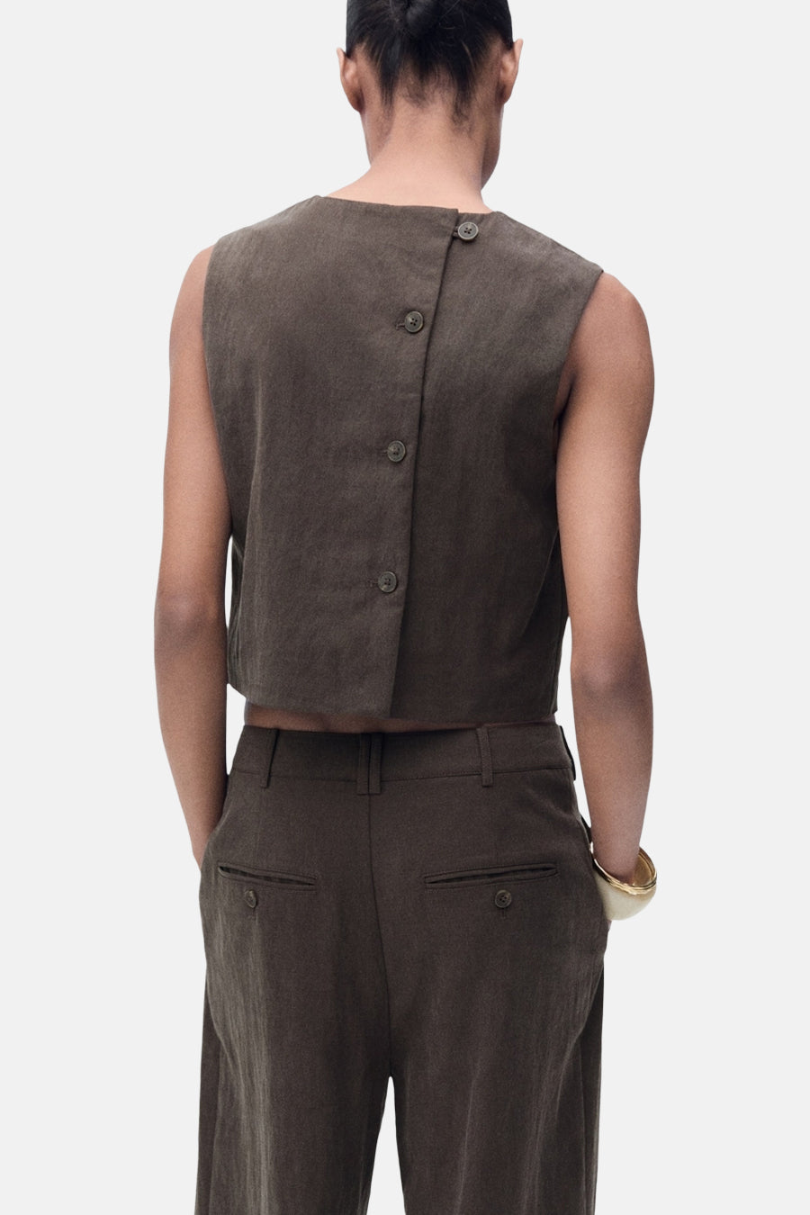 Blouse - brun - MANGO - 3