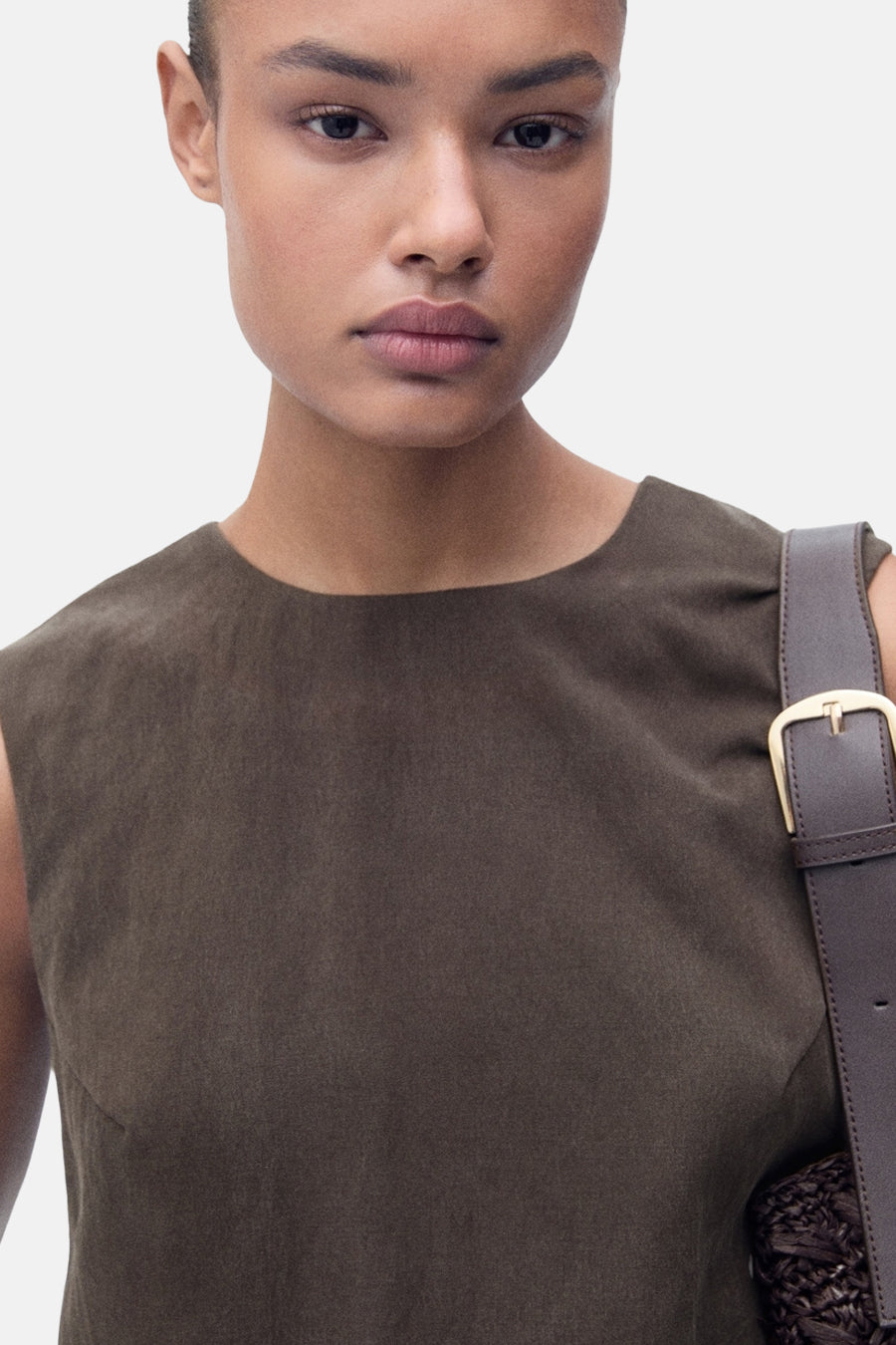 Blouse - brun - MANGO - 4