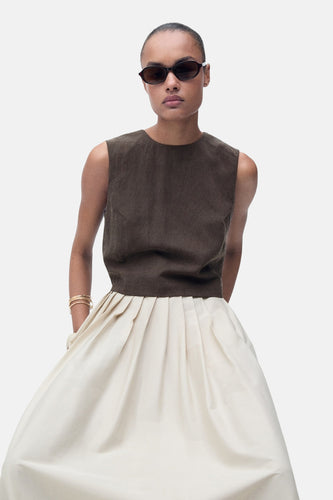 Blouse - brun - MANGO - 7