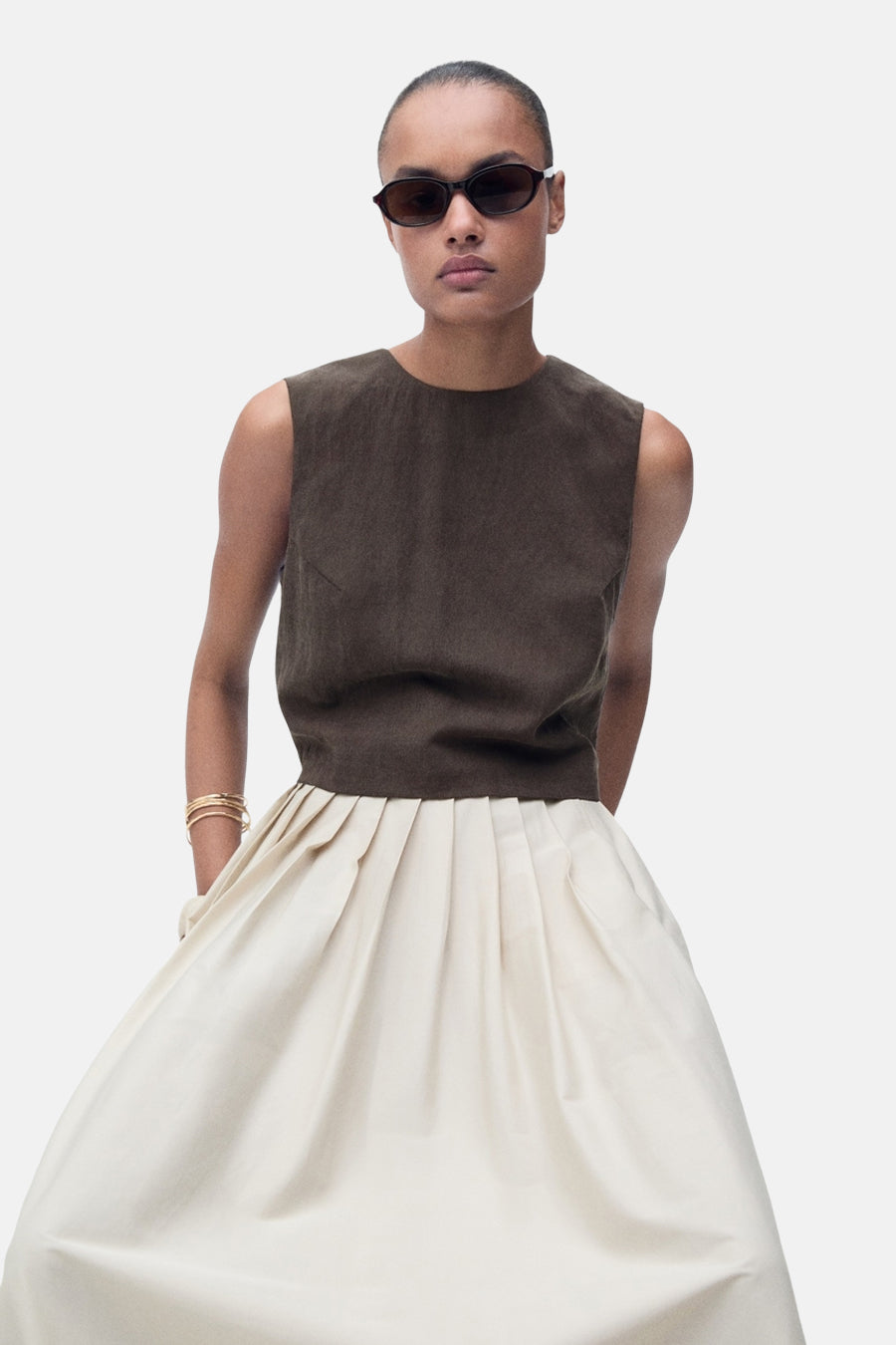 Blouse - brun - MANGO - 5