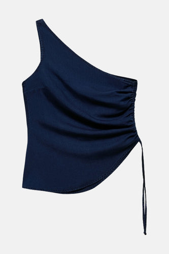 Blouse - Dark blue denim