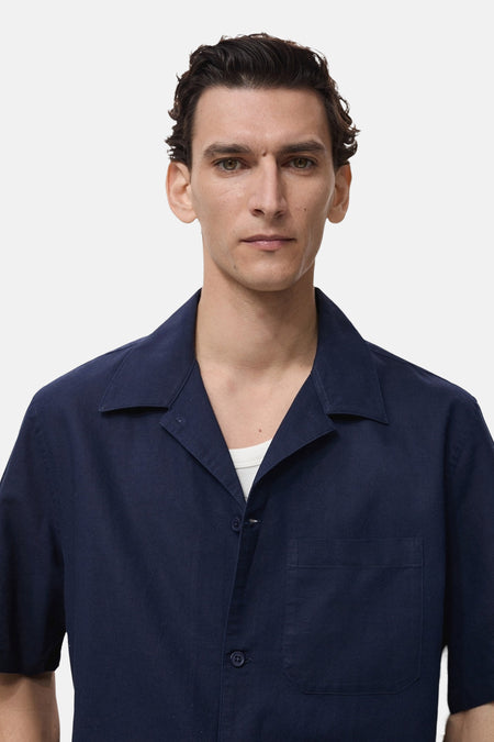 Chemise (manches courtes) Bleu - MANGO