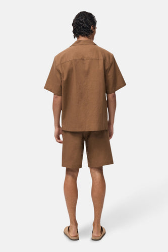 Chemise à manches courtes - brun - MANGO