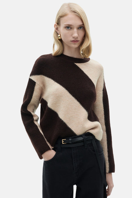Pull col O Brun - Mango