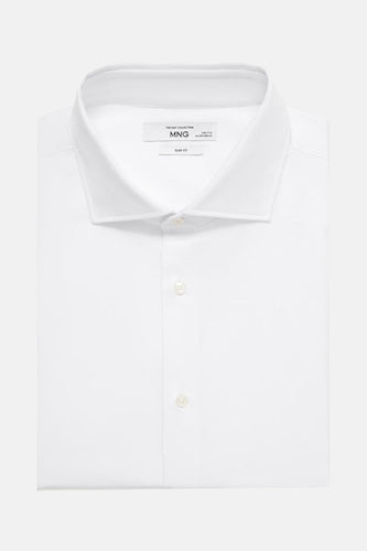 Chemise à manches longues - blanc - MANGO