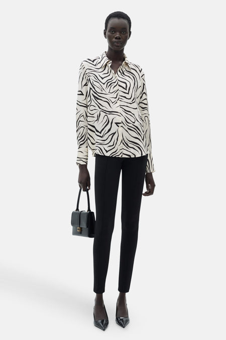 Chemise à manches longues - blanc