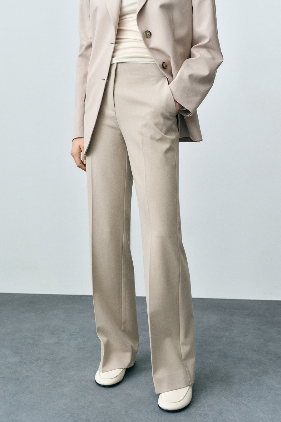 Pantalon de costume - Beige