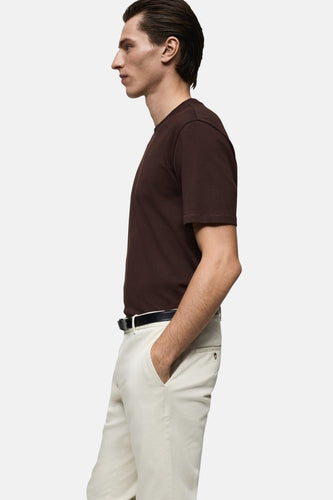 T-shirt à manches courtes - brun - MANGO