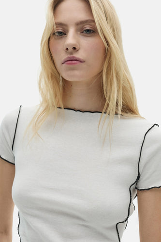 T-shirt à manches courtes - blanc - MANGO