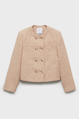 Blazer - Beige - MANGO