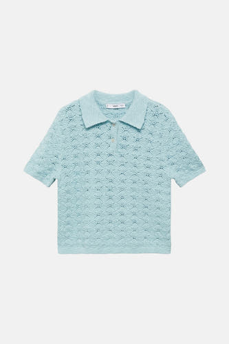 Polo à manches courtes - bleu