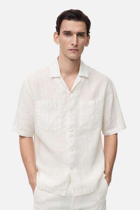 Chemise (manches courtes) Blanc - Mango