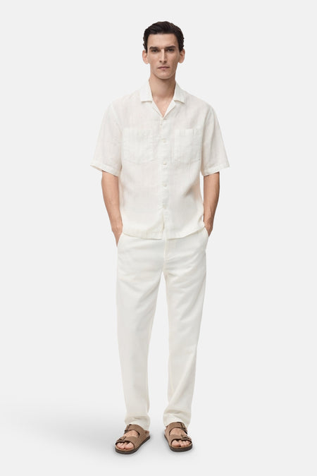 Chemise à manches courtes - blanc