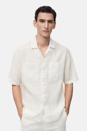 Chemise à manches courtes - blanc - MANGO