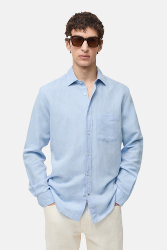 Chemise à manches longues - bleu