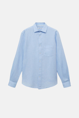 Chemise à manches longues - bleu - MANGO