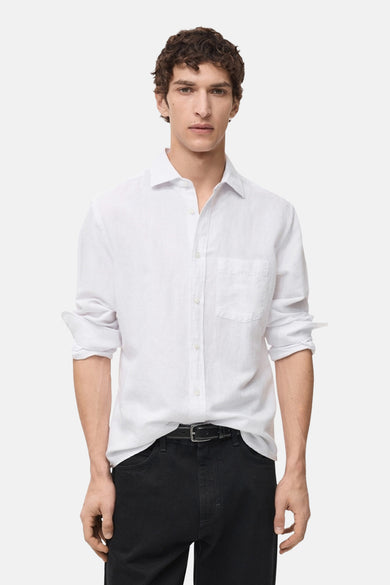 Chemise à manches longues - blanc