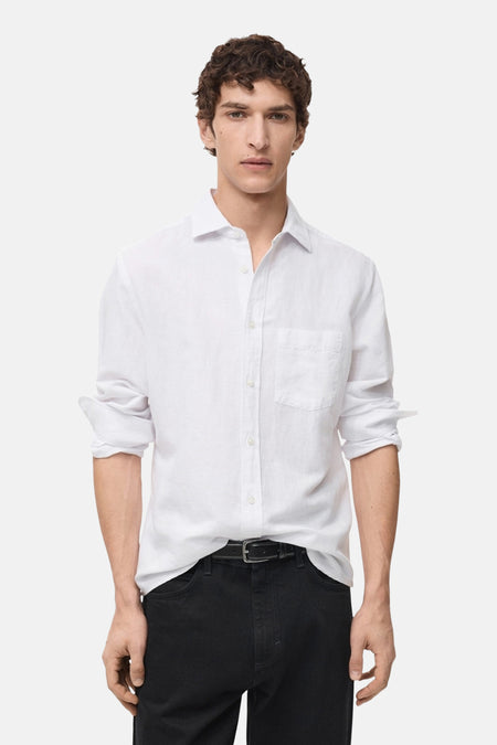 Chemise à manches longues - blanc