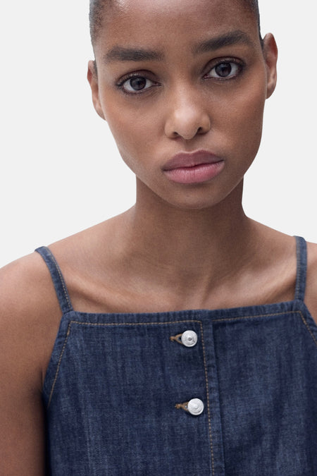 Blouse - Dark blue denim