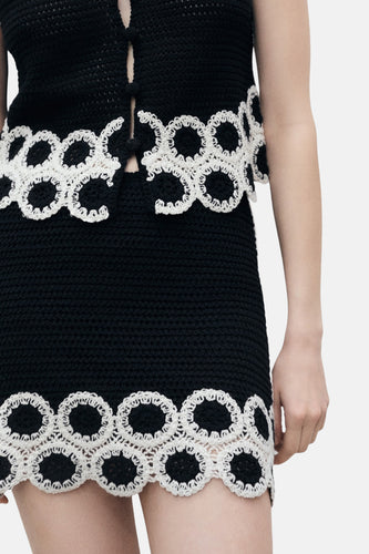 Jupe courte - Noir - MANGO