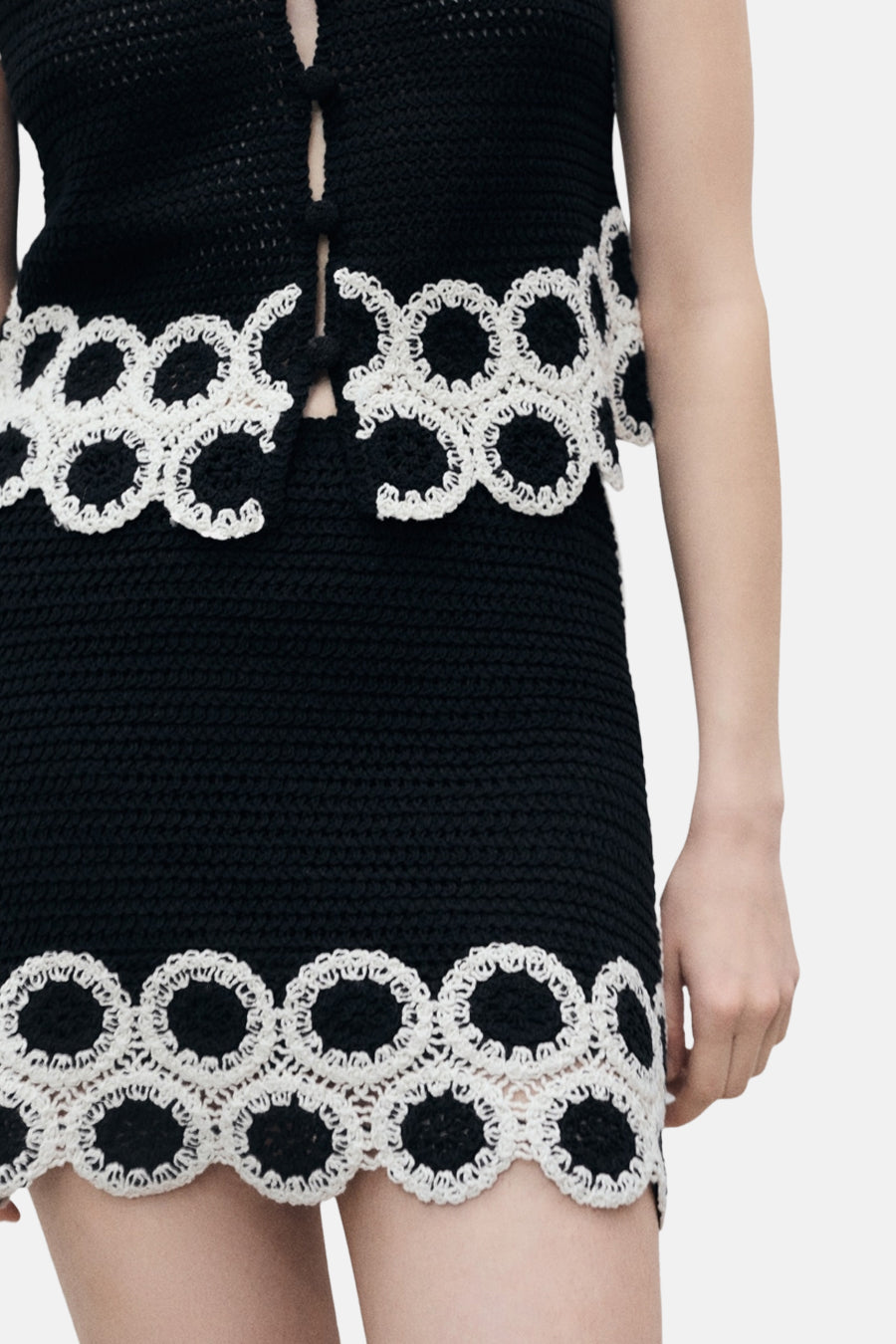 Jupe courte - Noir - MANGO