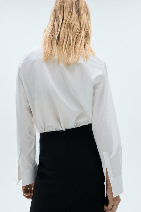 Chemise à manches longues - blanc