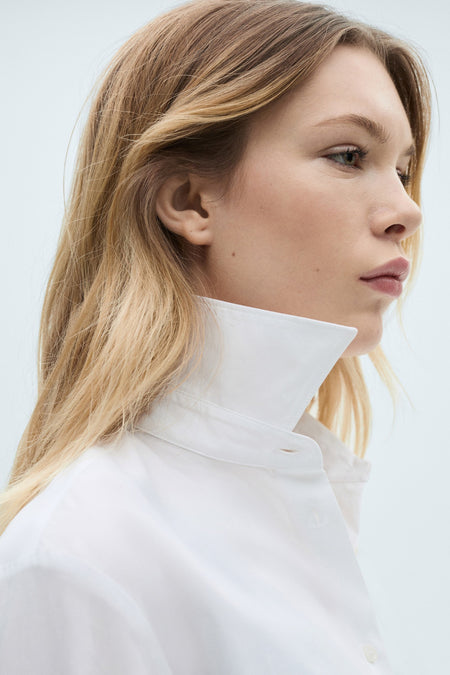 Chemise à manches longues - blanc