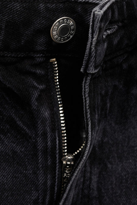 Jupe 3/4 Black denim - Mango