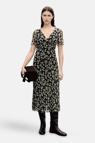 Robe à manches courtes - Noir