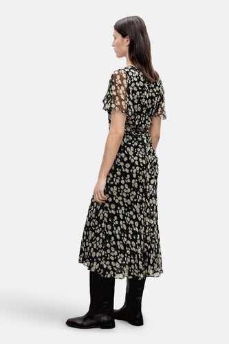 Robe à manches courtes - Noir - MANGO