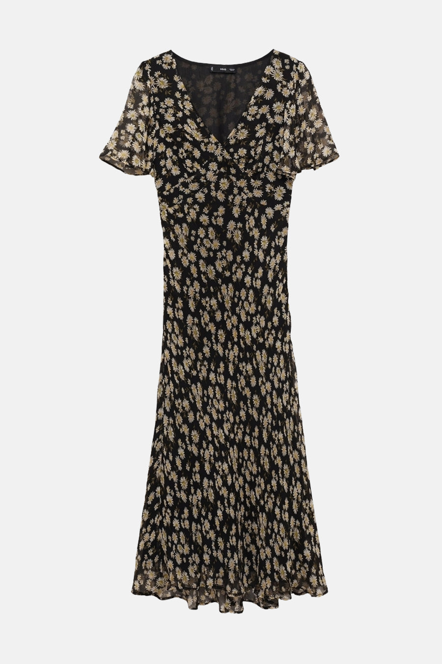 Robe à manches courtes - Noir - MANGO