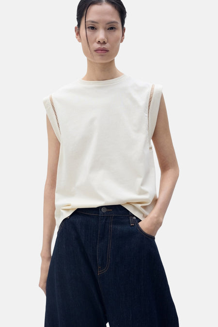 Top (sans manches) Beige - MANGO
