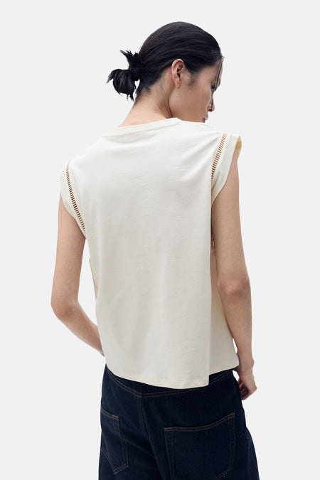 Top (sans manches) Beige - MANGO