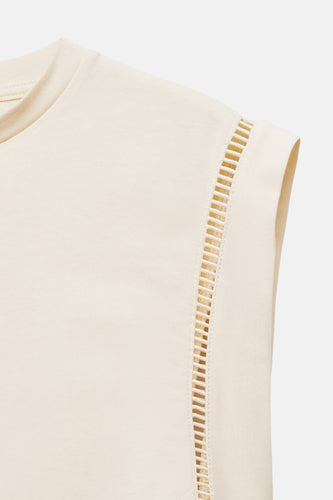Top - beige - MANGO
