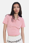 Polo à manches courtes - rose