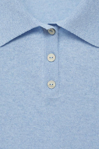 Polo à manches courtes - bleu - MANGO